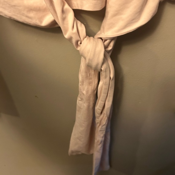 Lululemon shirt - lt. pink “Gather and Grow” long sleeve wrap style yoga active - Picture 6 of 9